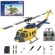1/48 RC Helicopter for Adults, RC ERA C032 UH-1 Huey 2.4G 6CH Gyro Stabilized Remote Control Aircraft with Altitude Hold & Optical Flow, One-Key Takeoff/Landing