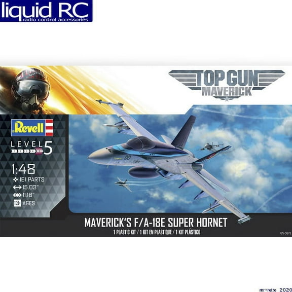 1/48 Revell Top Gun Maverick's F/A-18E Super Hornet Plastic Model Kit 85-5871