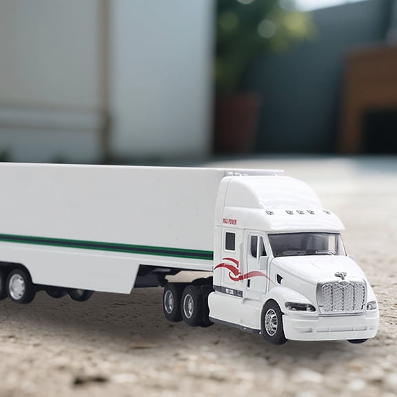 1:48 Scale Alloy Container Truck Style Heavy Hauler With Sound & Light Effects (Die Model),Christmas Gift,Birthday Present,Surprise Toy