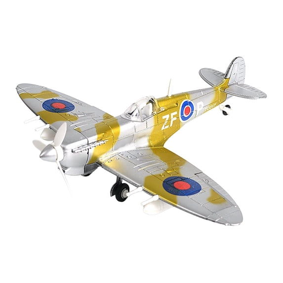 1:48 Scale British Fighter Building Kits DIY Airplane Birthday Gift Table Decor Ornament Boy Toys for Kids Adults 3D Puzzles