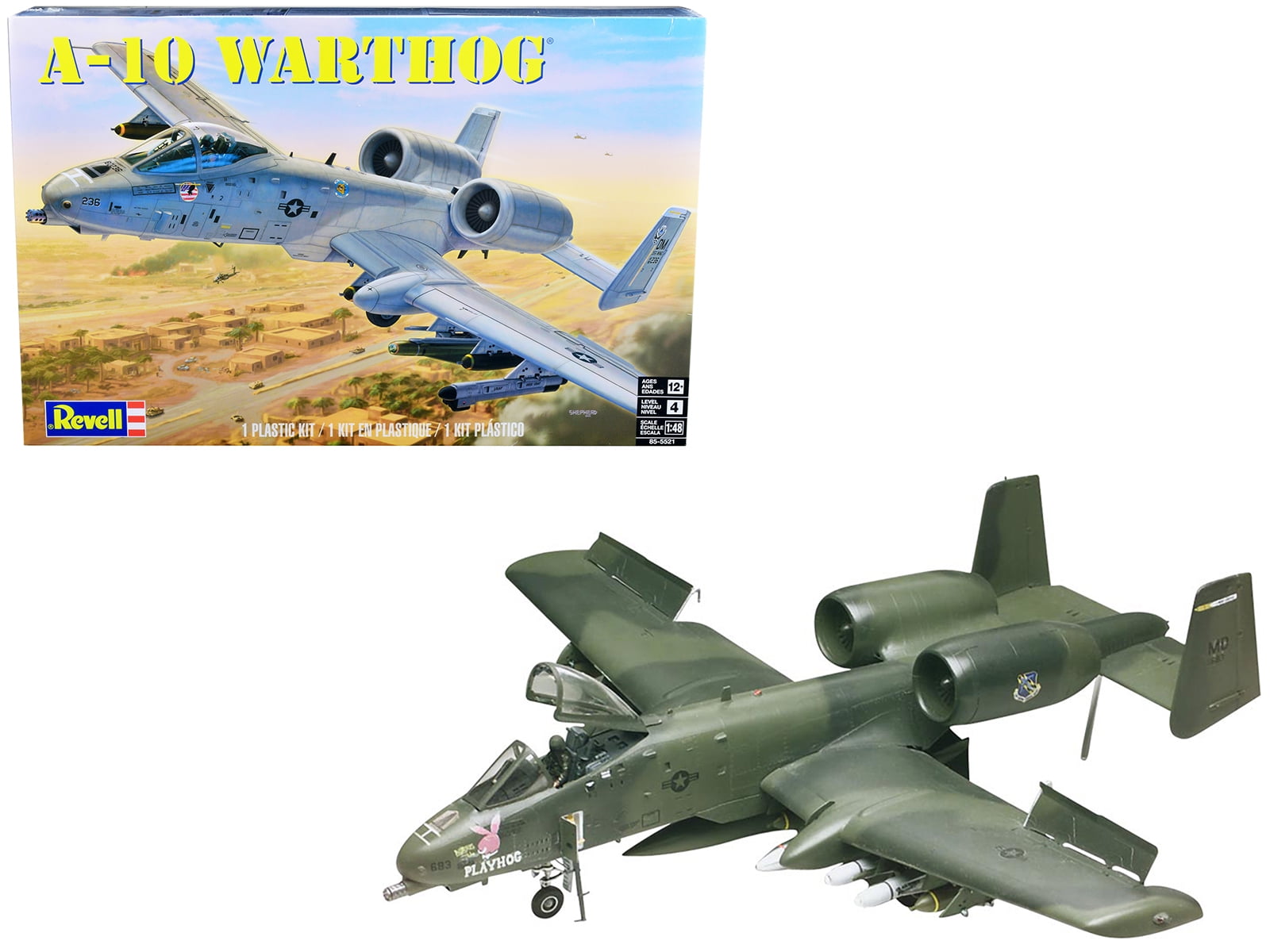 1/48 Scale Fairchild Republic A-10 Warthog Model Kit - Level 4 Assembly