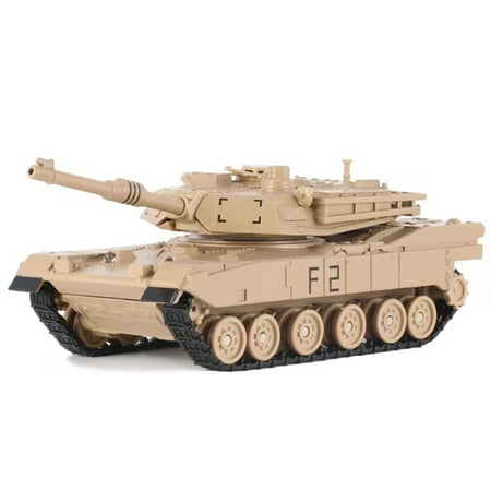 1/48 Scale US M1A2 Abrams Main Battle Tank Model Plastic Fighter Military Model Diecast Tank Model for Collection Moveable