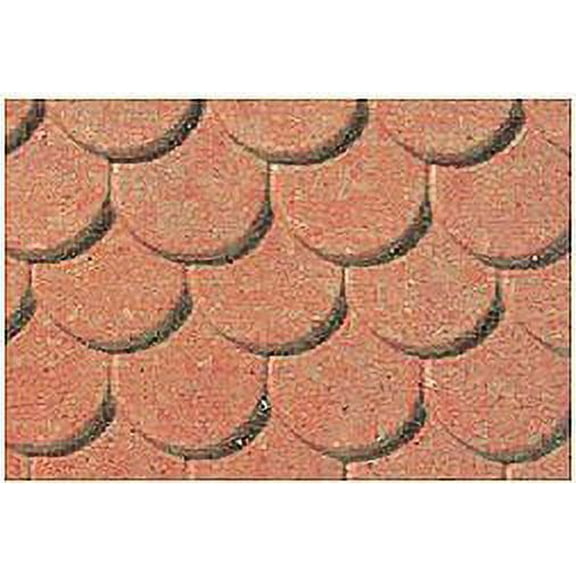 1:48 Scalloped Edge Tile Sheet, 7.5"x12" (2) Multi-Colored