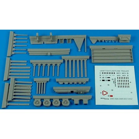 1/48 USAF Flightline F2A Steel-Type Platform Trailer w/Racks