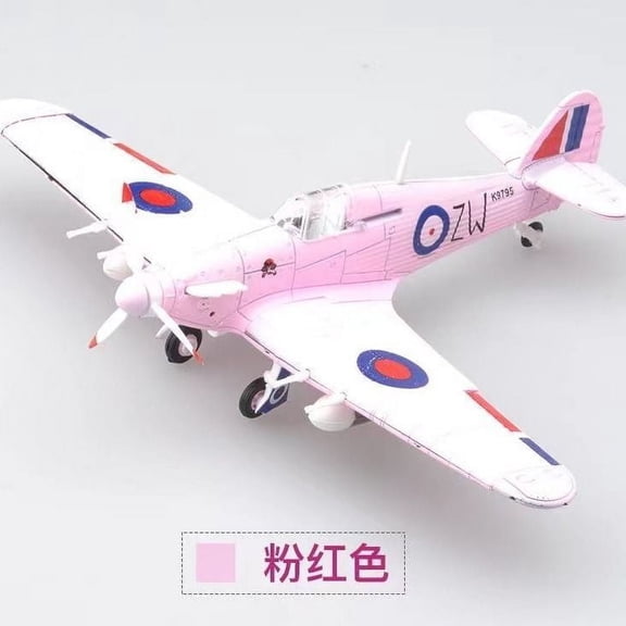 1:48 WWII Military Fighter Plane Unassembled Plastic Model Kit Snap Assembly Aircraft Hobby Collectible Toy