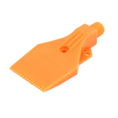 1/4BSP Male Thread ABS Three Holes Air Blow Off Flat Jet Nozzle Orange