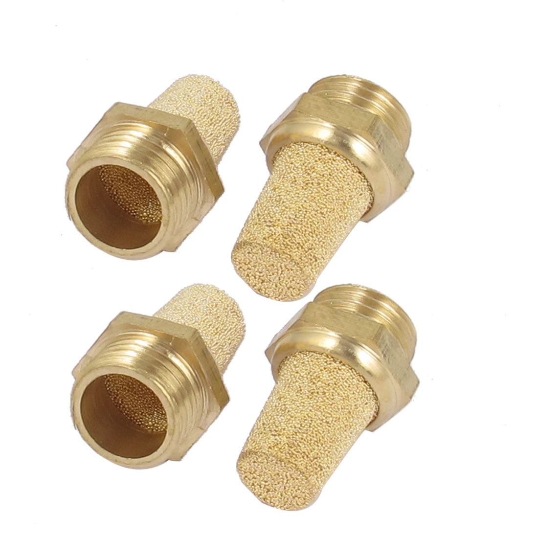 1/4BSP Thread Sintered Bronze Pneumatic Air Exhaust Muffler 4pcs