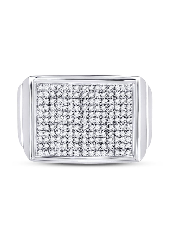 1/4CT-DIA MICRO-PAVE MENS RING