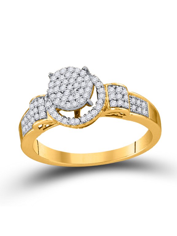 1/4CT-DIA MICRO-PAVE RING