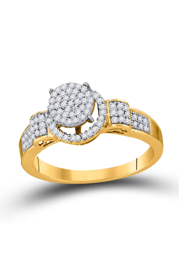 1/4CT-DIA MICRO-PAVE RING