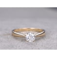 thumbnail image 1 of 1.4Ct Round White Moissanite Solitaire Engagement Ring Solid14k Yellow Gold, 1 of 5