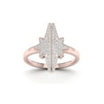 thumbnail image 1 of 1/4Ct TDW Diamond 10K Rose Gold Star Fashion Ring (I-J, I2), 1 of 5