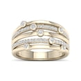 thumbnail image 1 of 1/4Ct TDW Diamond 10K Yellow Gold 5 Row Diamond Ring (I-J, I2), 1 of 5
