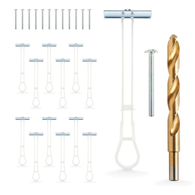 1/4In20 Quick Duty Toggle Anchors with Bolts Hollow Wall Anchors