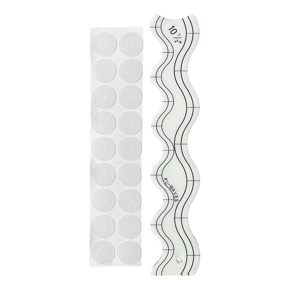 4Inch Waved Quilting Rulers Clear Quilting Ruler For Patchwork Project Clear Acrylic Quilting Rulers for Sewing Machine