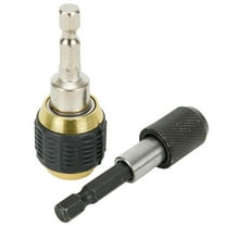 1/4In Hex Handle Connecting Rod 50/60mm Metal Shank Quick Coupling Drill Bit Quick Change Electric Drill Adapter Converters Tool