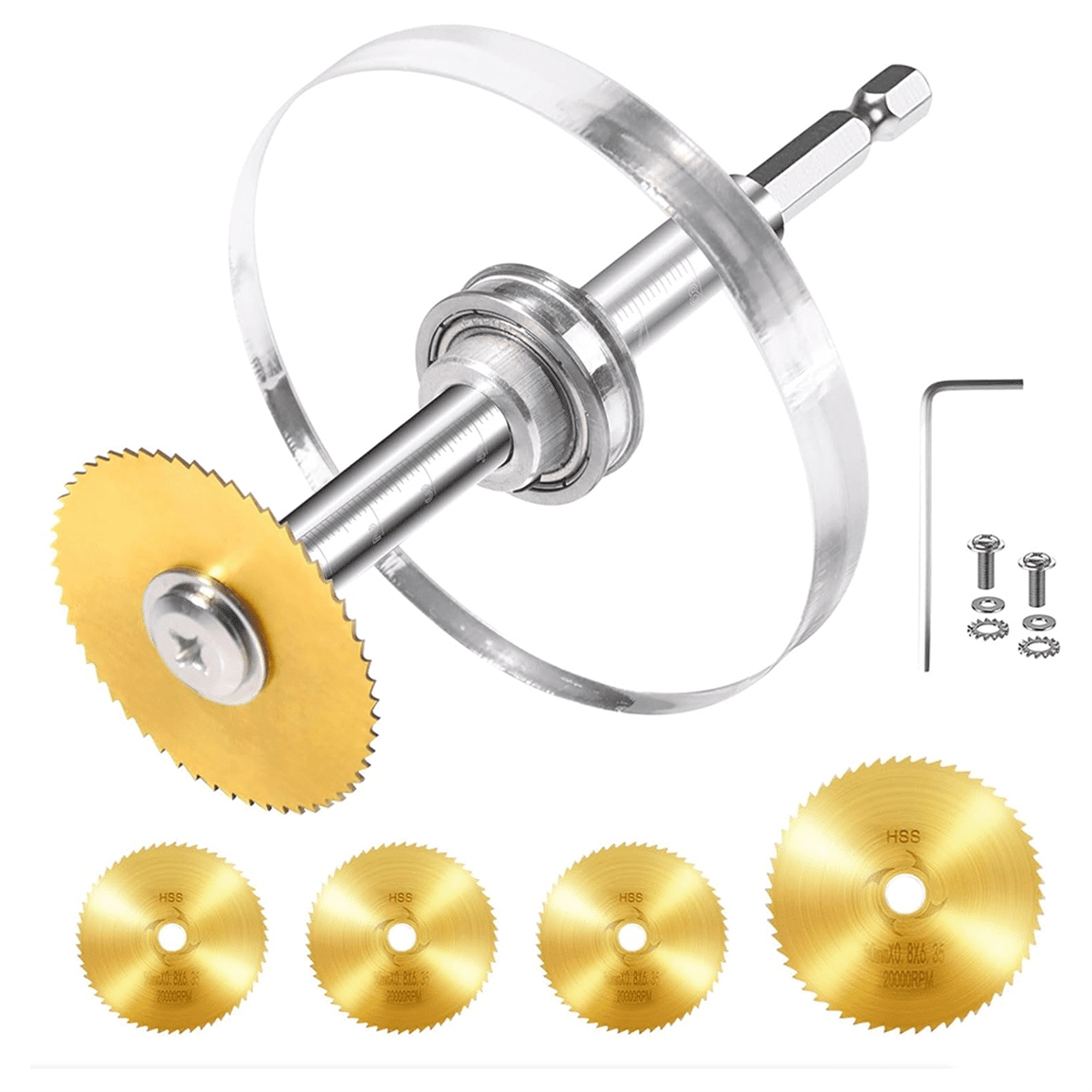 1/4In Hex Shank PVC Pipe Inside Cutter, PVC Cutting Tool with Scaled