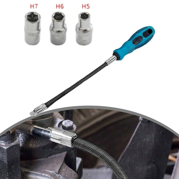 1/4Inch Adapter Flexible Socket Wrench Hander Screwdriver With H5 H6 H7 Socket