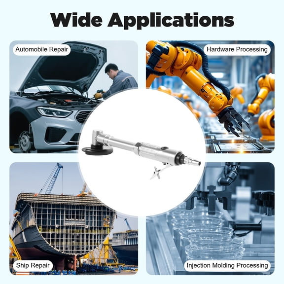 1/4Inch Air Pneumatic Angle Die Grinder Polisher Long Handle Cutting Tool For Cut Off Metal