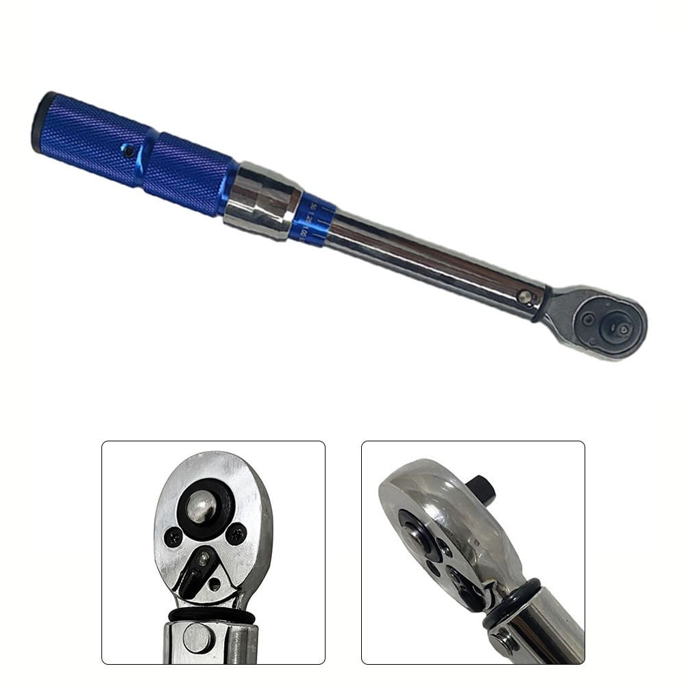 1/4Inch Drive Adjustable Click Torque Wrenches 5-25Nm/4-18Ft/Lbs with Case