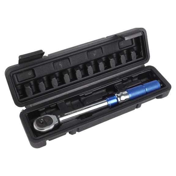 1/4Inch Drive Adjustable Click Torque Wrenches 5-25Nm/4-18ft/lbs with Case