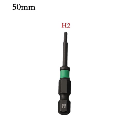 1/4Inch Hexagon Screwdriver Bit Quick Change Driver Power Drill Bits Length 50mm 2mm