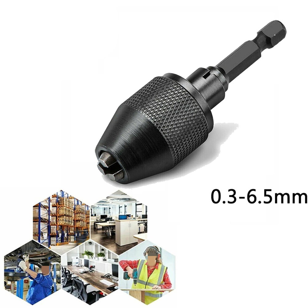 1/4inch Keyless Chuck Conversion Hex Shank Adapter Drill Bit Quick