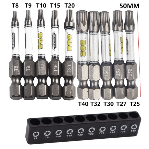 1/4Inch Screwdriver Bit Set Magnetic The Cross Hexagonal Torx with Bit Holder Plum Bossom