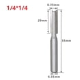 thumbnail image 1 of 1/4Inch Shank Straight-Flute Carbide Tipped Milling Cutter Tungsten Router Bit, 1 of 6