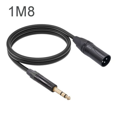 1/4Inch Trs To 3Pin Xlr Male Balanced Signal Interconnect Cable for Mic Stage Dj,1.8M