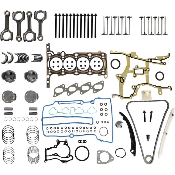 1.4L Engine Rebuild Kit Head Gasket Set Piston Connecting Rods for 2013-2016 Buick Encore Chevrolet Cruze Sonic