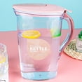 thumbnail image 1 of 1.4L Heat-Resistant Cold Water Pitcher with Flip Lid, Portable Beverage Dispenser for Refrigerator, Jug for Juice, Fruit Tea, and Iced Drinks, Easy Pour Spout, 1 of 3