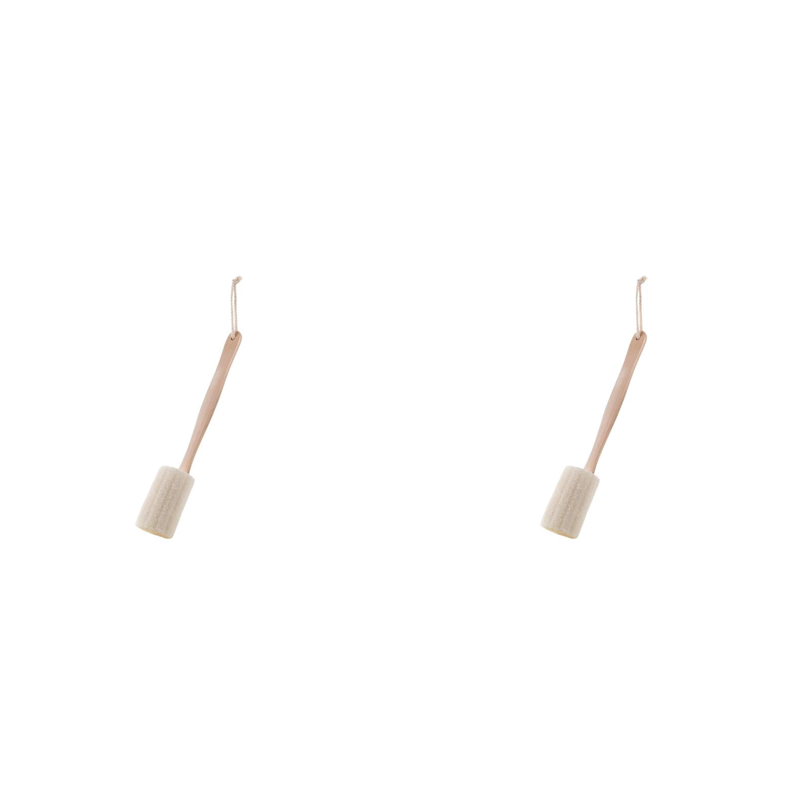 1-4PC Back Loofah Scrubber with Long Wooden Handle 16.5inch Loofah ...