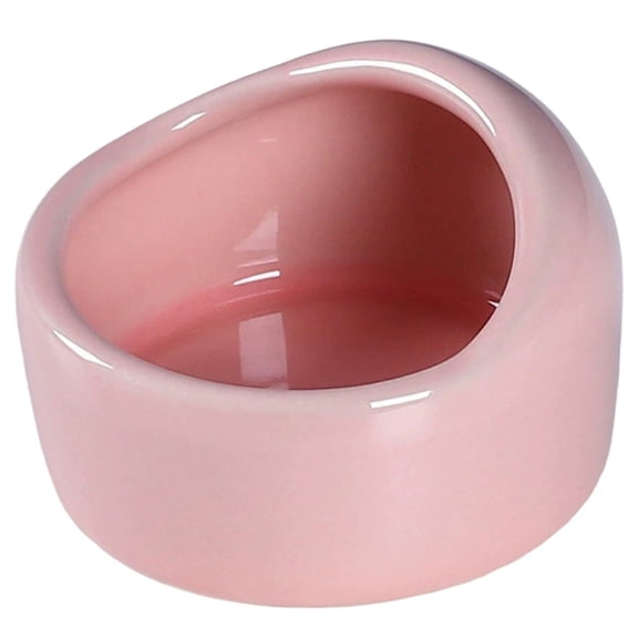 1-4PC Ceramic Hamster Bowl No Spill No Turnover Small Animal Food Dish Feeder for Hedgehog Guinea Pig Rodent Gerbil Cavy Mice Rabbit Squirrel Reptile Durable Feed Station