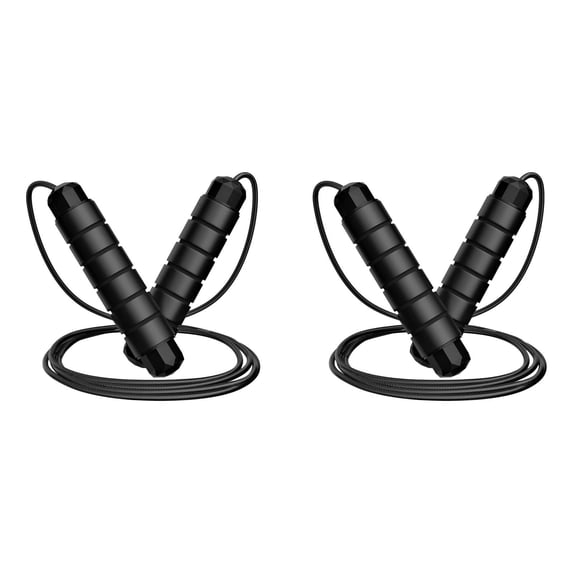 1-4PC Jump Rope Tangle-Free Rapid Speed Jumping Rope with Bearings for Women Men Kids Adjustable Steel Jump Rope for Home Gym Exercise Fitness Workout Equipment