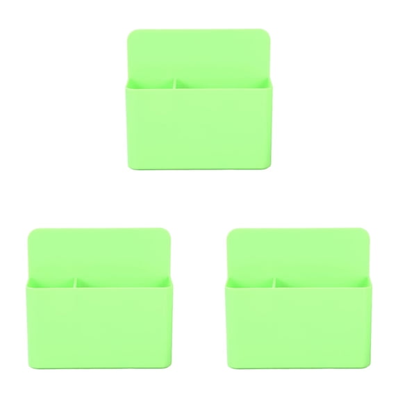 1-4PC Pen Holder Strong Storage Container Dry Erase Marker Holder with Generous Compartments for Whiteboard Refrigerator Locker Office Supplies 4.7x1.5x4inch