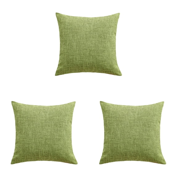 1-4PC Rustic Linen Throw Pillow Covers Decorative Square Cozy Cushion Cases for Couch Sofa Bed Living Room Home 16/20Inch