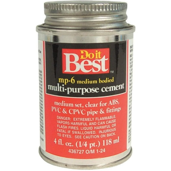 William H Harvey Multi Purpose Cement - Type I Cement - 4 Oz, Clear