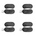thumbnail image 1 of 1-4Pcs 7.4x3 Inch Soft Sleep Mask Eye Mask Blindfold Block Out Light - for Travel Shift Work & Meditation, Lightweight Shading Eye Protection Rest Eye Mask, 1 of 4