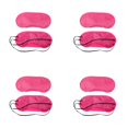 thumbnail image 1 of 1-4Pcs 7.4x3 Inch Soft Sleep Mask Eye Mask Blindfold Block Out Light - for Travel Shift Work & Meditation, Lightweight Shading Eye Protection Rest Eye Mask, 1 of 4