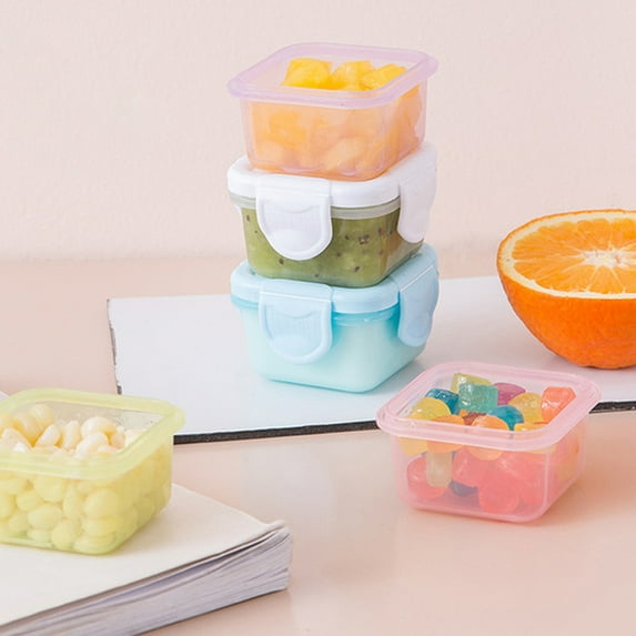 1/4Pcs Dream Lifestyle Plastic Food Storage Containers with Locking Lids, Leak Proof Airtight Fresh Keeping Food Containers for Fruits Salads Meats and Vegetables, Dishwasher & Freezer Safe