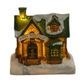 thumbnail image 1 of 1/4Pcs LED Christmas Village Houses Battery Powered Winter Resin Gingerbread House Figurine Light Up Tabletop Xmas Town House, 1 of 8