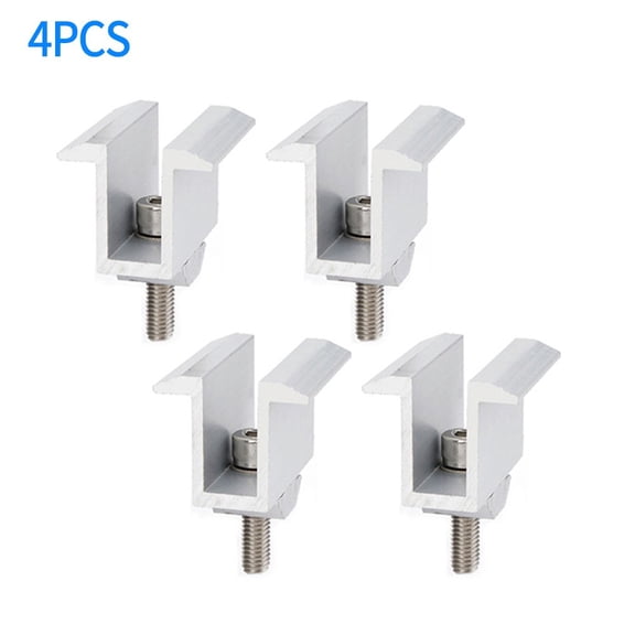 1/4Pcs Non-Adjustable Solar Panel Bracket Clamps Medium Voltage Solar Pv Mounts