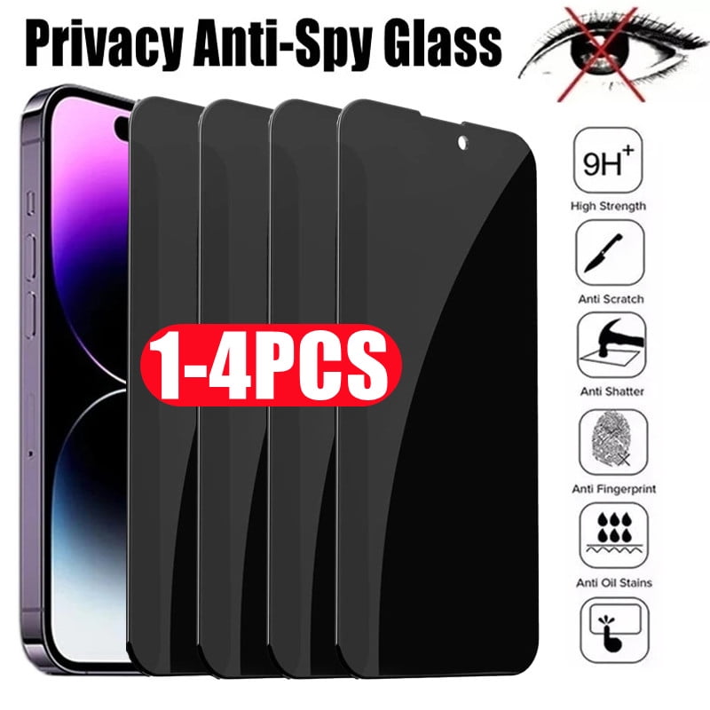 14Pcs Privacy Screen Protectors for IPhone 12 13 14 Pro Max Mini 7 8