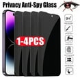 thumbnail image 1 of 1-4Pcs Privacy Screen Protectors for IPhone 12 13 14 Pro Max Mini 7 8 Plus Anti-spy Tempered Glass for IPhone 11 Pro XS MAX XR X For iPhone 11 4Pieces, 1 of 5