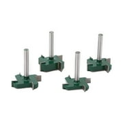 1/4Pcs Router Bit 4 Wings 1/4 Inch Shank Slab Flattening Planing Bits For Woodworking Engraving Machine Trimming Cutting Tools B Smile Home