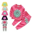 thumbnail image 1 of 1-4T ToddlerGirls Sunflower Clothes Set Kids Baby Long Sleeve Top Sweatshirts and Pants 2pcs Outfits Chirstmas Gift, 1 of 8