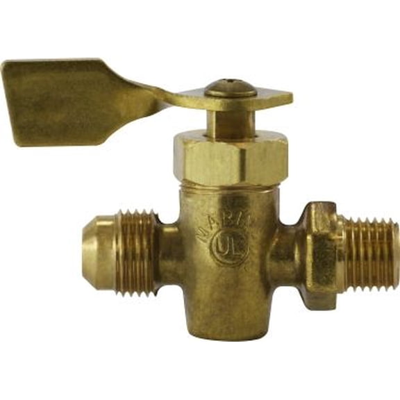 1/4X3/8 MxFl Solid Botm Fuel Valve, Truck Drum Solid Bottom Valves, Brass Fittings