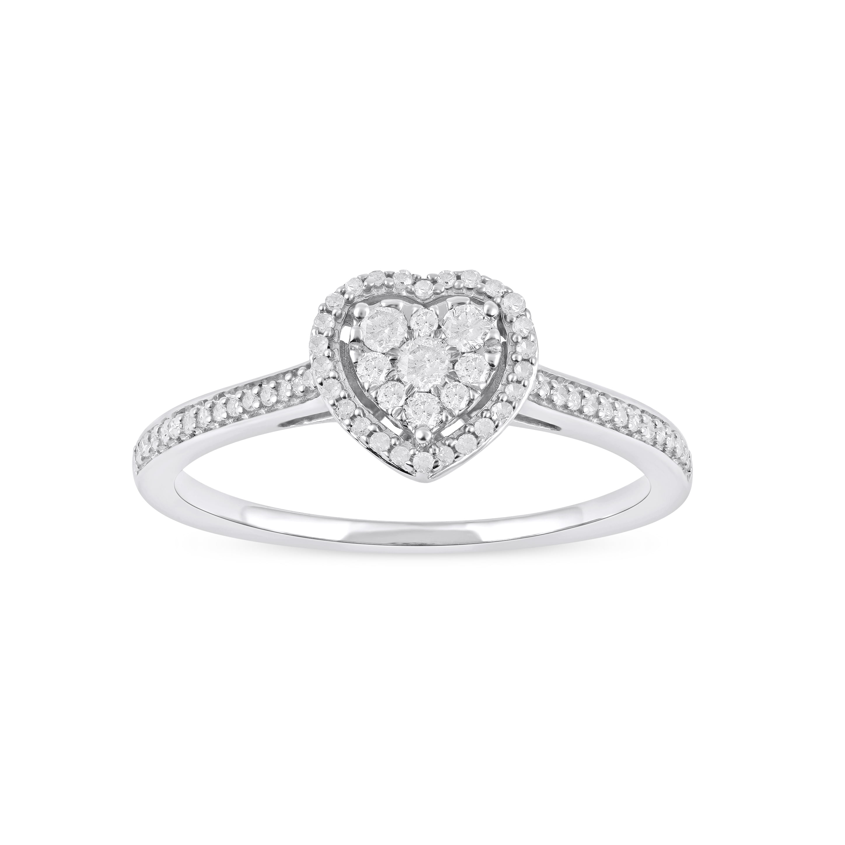 0.91 Carat Heart Shape Natural Diamond Engagement Ring with Halo – Happy  Jewelers