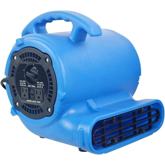 1/4hp 900CFM Speed Air Mover Carpet Dryer Floor Fan Cooling Fan - Industrial Heavy Duty Abanico de Piso Blower Fan with High Power for Commercial and Industrial Use